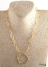 Boho Necklace, RH Copper Gold Leaf